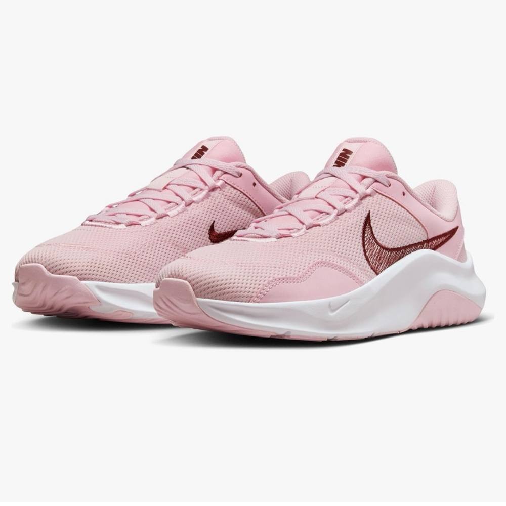 Nike Women's Athletic Pink and White Shoes size 9 w